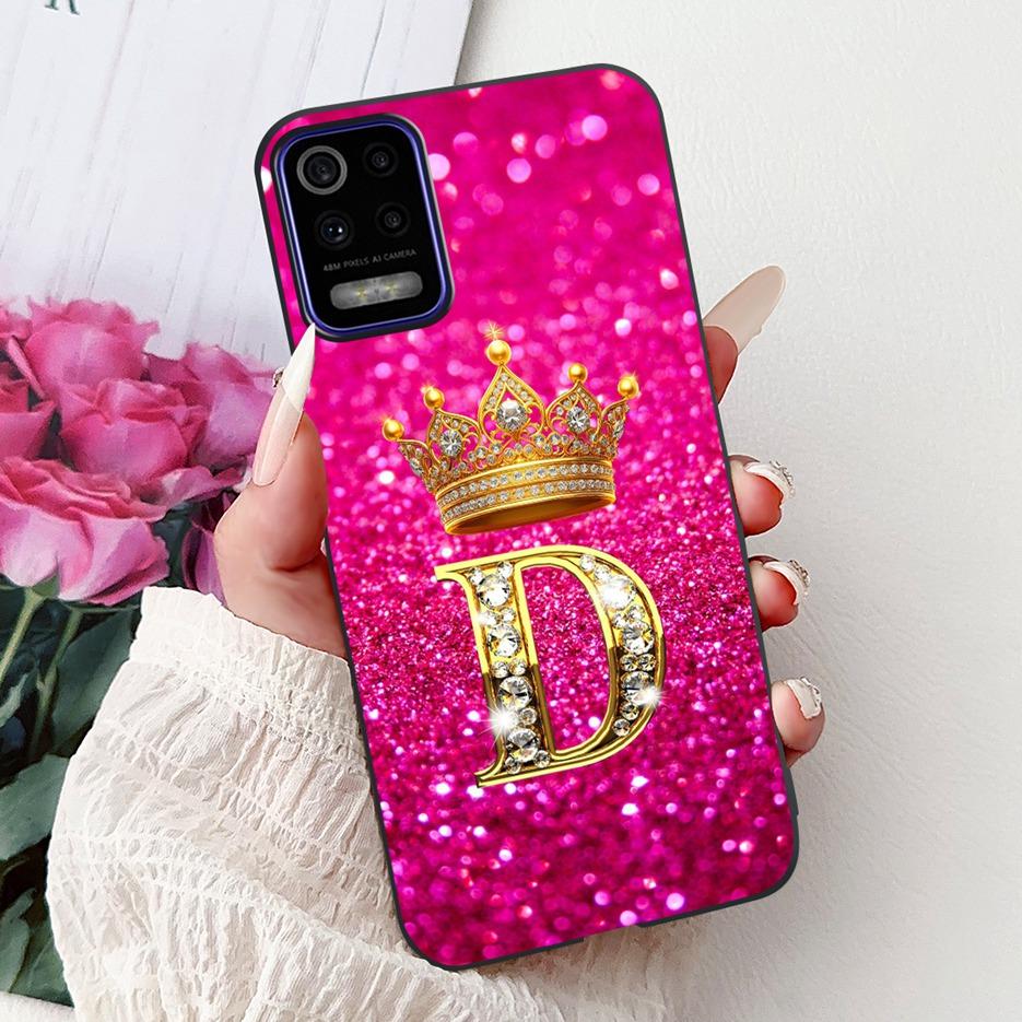 Pro pouzdro LG K52 2020 LM-K520 Nové Módní Korunní Písmena Kryt Měkký Silikonový Kryt na Telefon Pro LG K62 LM-K525 K 52 LGK52 LGK62 Fundas