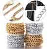 5Yards/Roll Aluminum Chains Metal O-shaped Twist Link Chains For Jewelry Making DIY Necklace Bracelet Clothing Bag Accessories