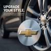 AABJT1 4PCS 59mm Car Badge Emblem Wheel Center Hub Caps Rim Hubcap Cover for Chevrolet Cruze Malibu Sail Spark Captiva Equinox Tracker