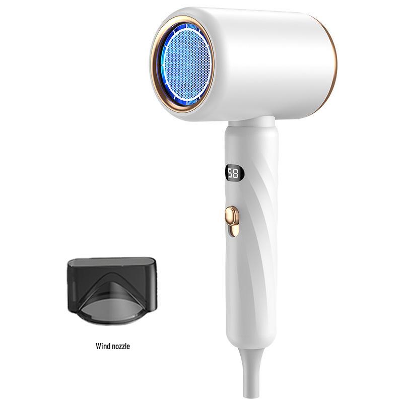 High-Speed Hair Dryer with Blue Light - Salon Quality for Home, Dorm, or Hotel