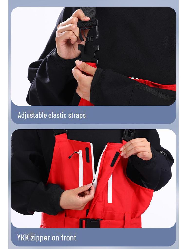 Unisex Professional Loose Fit Ski Pants: Windproof and Warm for Outdoor Sports.