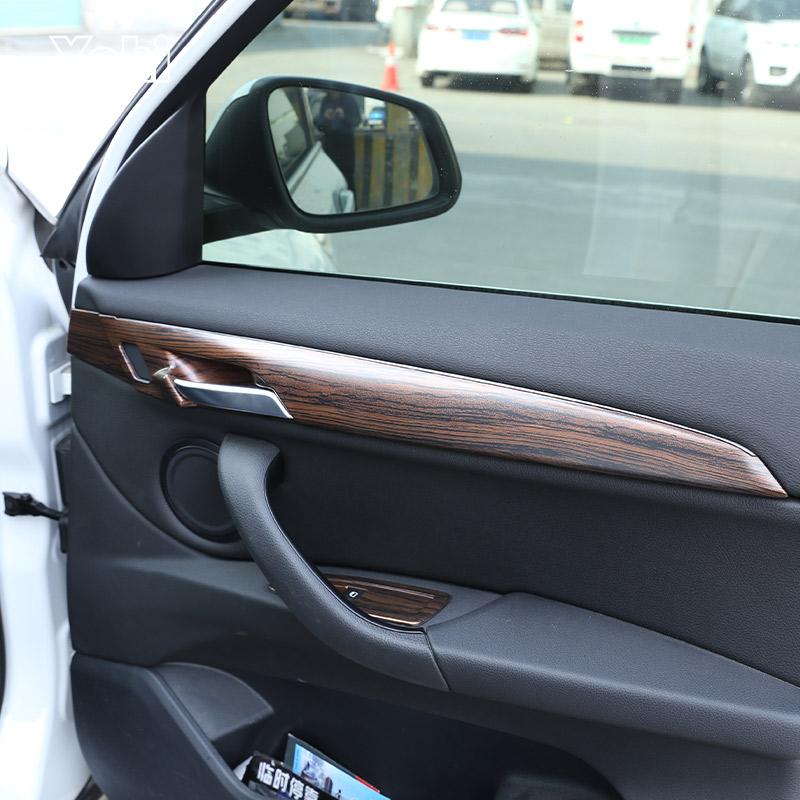 ABS Carbon Fiber for BMW X1 F48 X2 F47 2016-2026 Inner Door Panel Decoration Protection Cover Trim Car Accessories