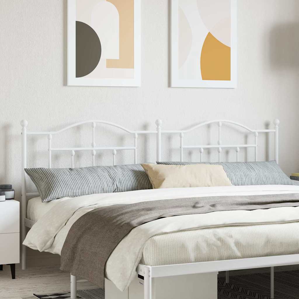 Replacement Headboard Metal White 200 Cm
