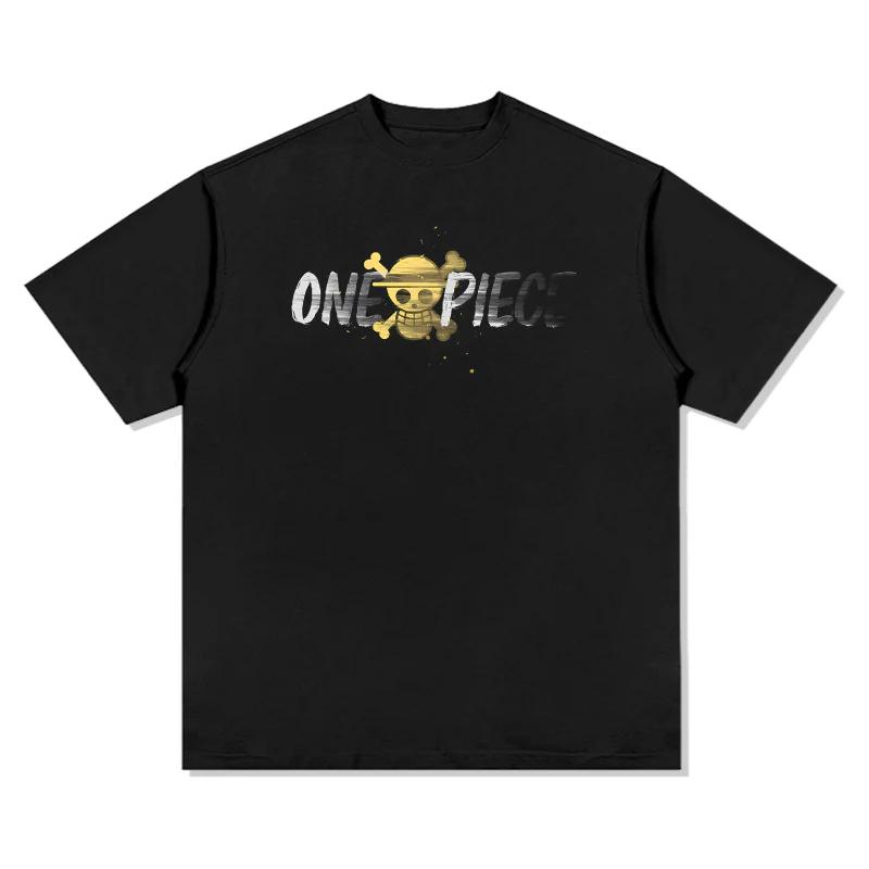 One Piece Japanese Anime Pure Y2K Tshirt 2026 Summer Unisex and Women Anime Enthusiasts Fashion Sports Casual Streetwear Tshirt S