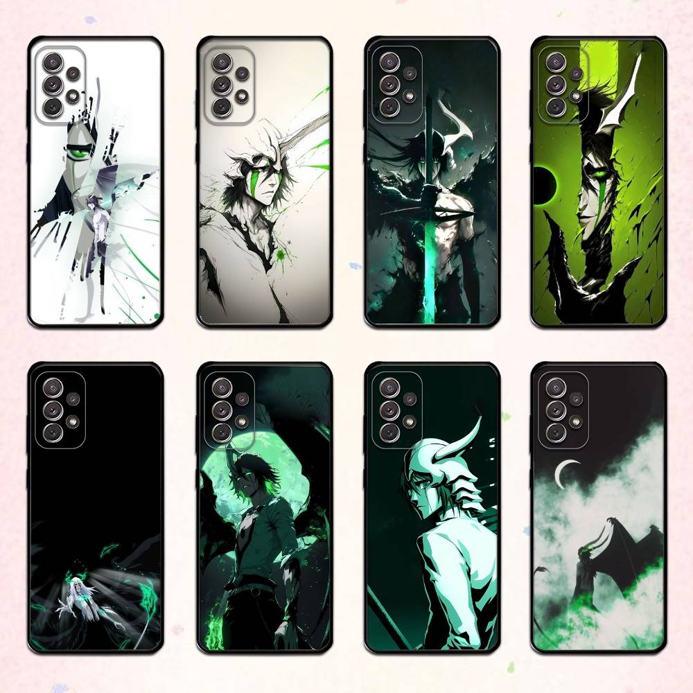 Anime U-Ulquiorra Cifer Phone Case For Samsung S 25,24,23,22,30,21,10,9,Ultra,Plus,Lite,FE,4,5 G Soft Black Case