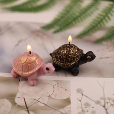 Für Schildkrötenkerze Silikonform für handgefertigte Schreibtischdekoration Gips Epoxidharz Aromatherapie Kerze Silikonform