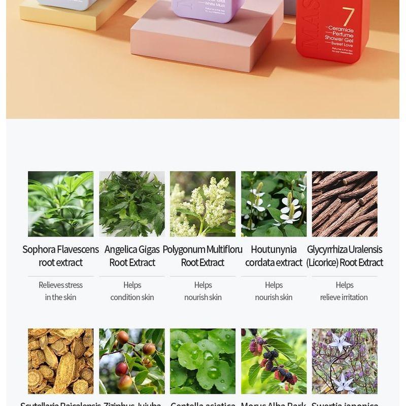 MASIL - 7 Ceramide Perfume Shower Gel Jumbo - 5 Types