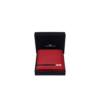 Stag Red  Black Leather Wallet for Men