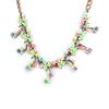 Les Trésors De Lily [A5284] - Collier Créateur 'Parade de Fleurs' Vert