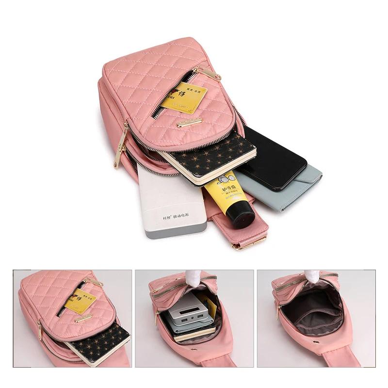 2026 BestSelling New breast bag women's casual fashion nylon fabric bag lightweight crossbody small single shoulder Chest Bags