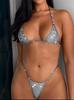 Women's two-piece swimsuit, shiny bikini, plus size xxl. Women's two-piece swimsuit, shiny bikini, plus size xxl.