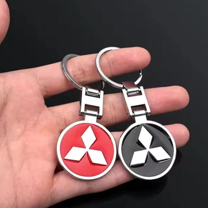 Mitsubishi Lancer OTOASX L300 Montero L200 Mirage Outlander Delica Pajero Araba Metal Anahtarlık Oto Anahtarlık Tutucu İçin