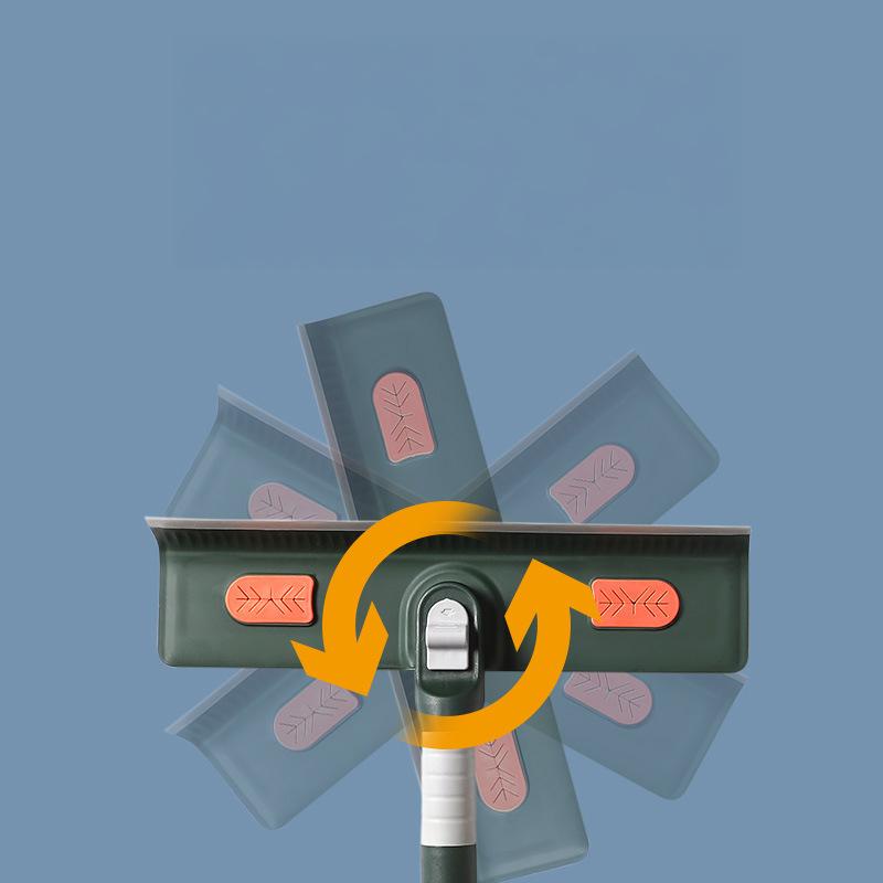 144/206CM Removable Window Cleaning Brush with Silicone Scraper Long Handle Clean Mop for Glass Floor Car Home Cleaning Tool