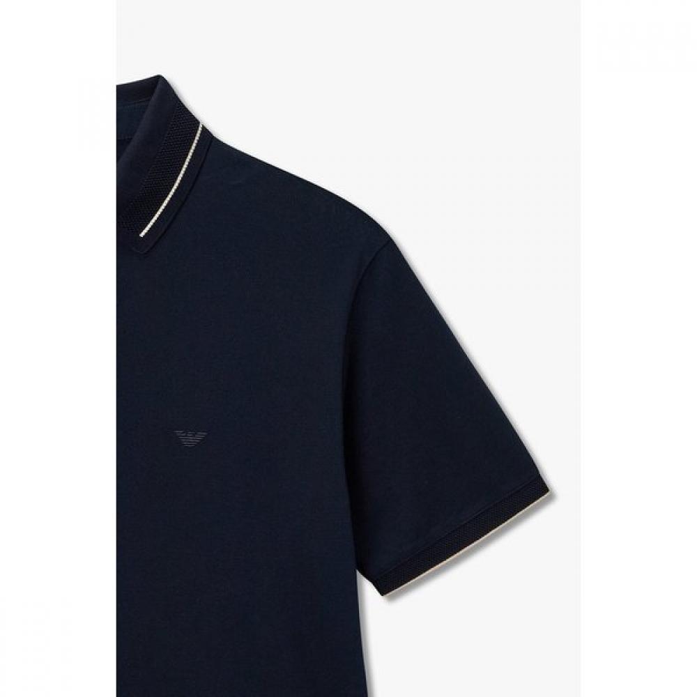 Emporio Armani Men S Line Trimming Pique Polo Shirt A516326006