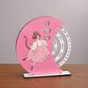 Wooden Perpetual Calendar with Rotating Blocks Desktop Office Decor Desk Organizer Cute Motivational Gift for Students Creative Home Office Accessory