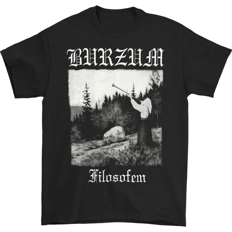 2026 Norwegian Black Metal Band BURZUM Rock Dark Punk Unisexs Tshirt Casual and Comfortable Shortsleeved Tshirt for Unisex Women 2XL