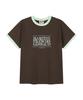 Malittepeulangsowajeobeo Aerocool Crack Classic Logo Ringer Tee Brown
