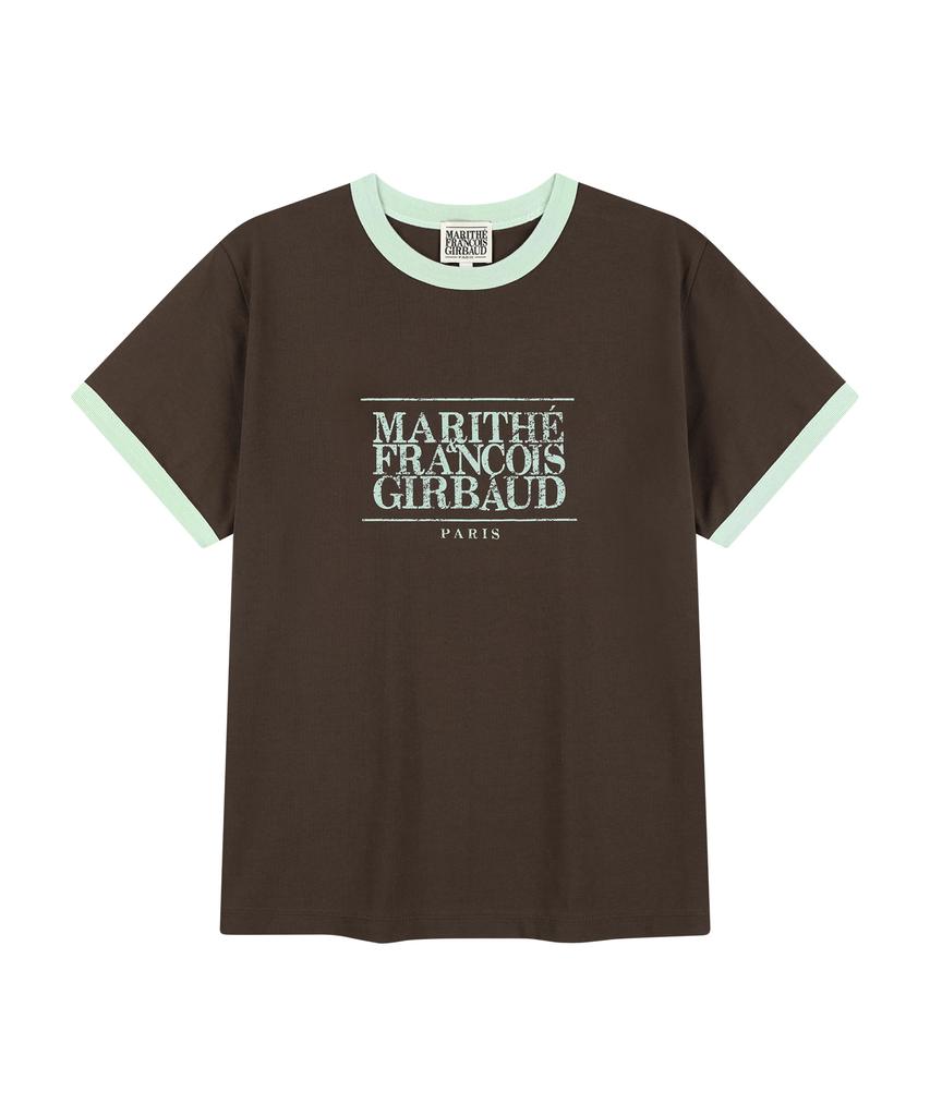 Malittepeulangsowajeobeo Aerocool Crack Classic Logo Ringer Tee Brown
