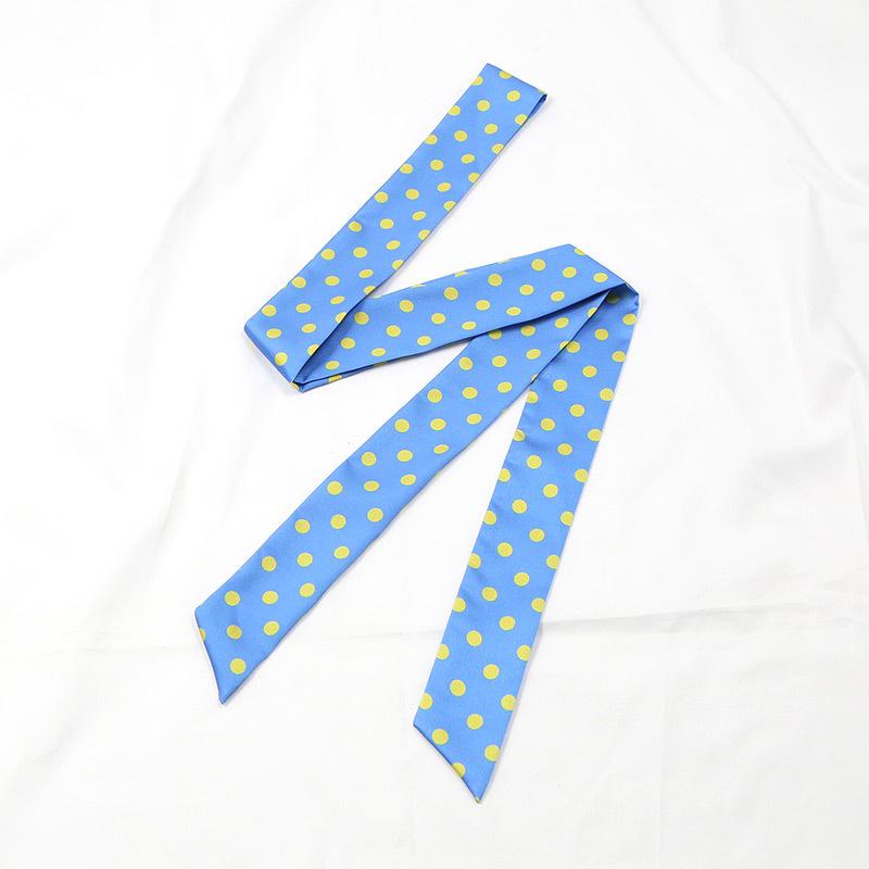 

Trendy Women s Polka Dot Narrow Scarf & Headband 196*5cm