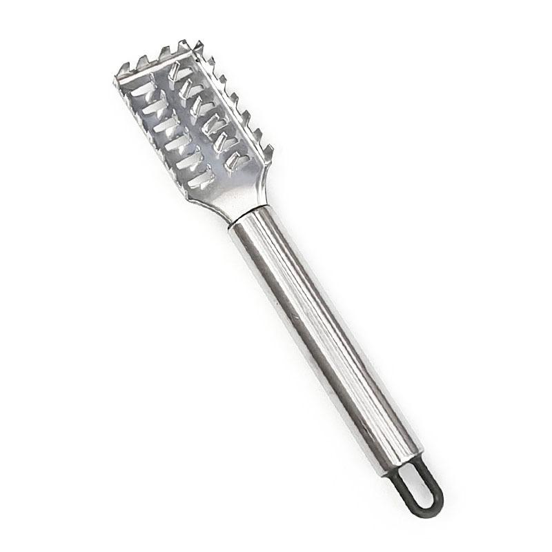 Fischschuppenschaber, Edelstahl-Fischschuppenentfernungs- und Fischtötungswerkzeug, Küchengerät Schuppenschaber