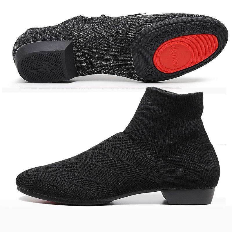 

High Top Jazz Dance Shoes Mesh Breath Dance Shoes Modern Ballet Training Shoes for Teacher Shoes 34 чёрный