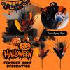 Halloween Flower Bouquet, Floral Arrangement, 45cm, Decoration, DIY, Holiday Decoration, Realistic Ornament, Halloween Branch, Pumpkin
