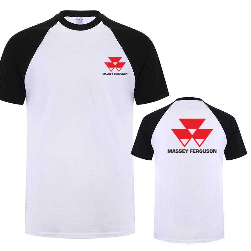 Massey Ferguson T Shirt Tops New Fashion Short Sleeve Massey Ferguson Tractor Agriculture Logo Tshirts Tees Tshirts Lh074