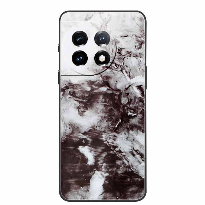 For One Plus 11 Case Marbled Granite Stone Texture Phone Cases for Oneplus 11R Shockproof Soft Cover on for Oneplus11 5G Silicon