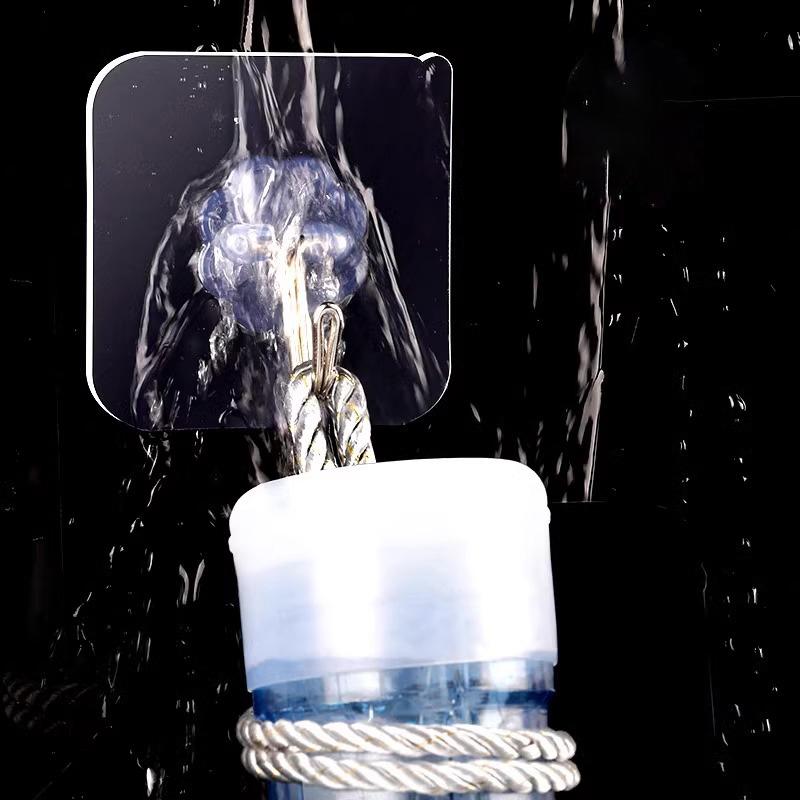 1 Pcs Hooks Transparent Strong Self Adhesive Door Wall Hangers Hooks Suction Heavy Load Rack Cup Sucker For Kitchen Bathroom