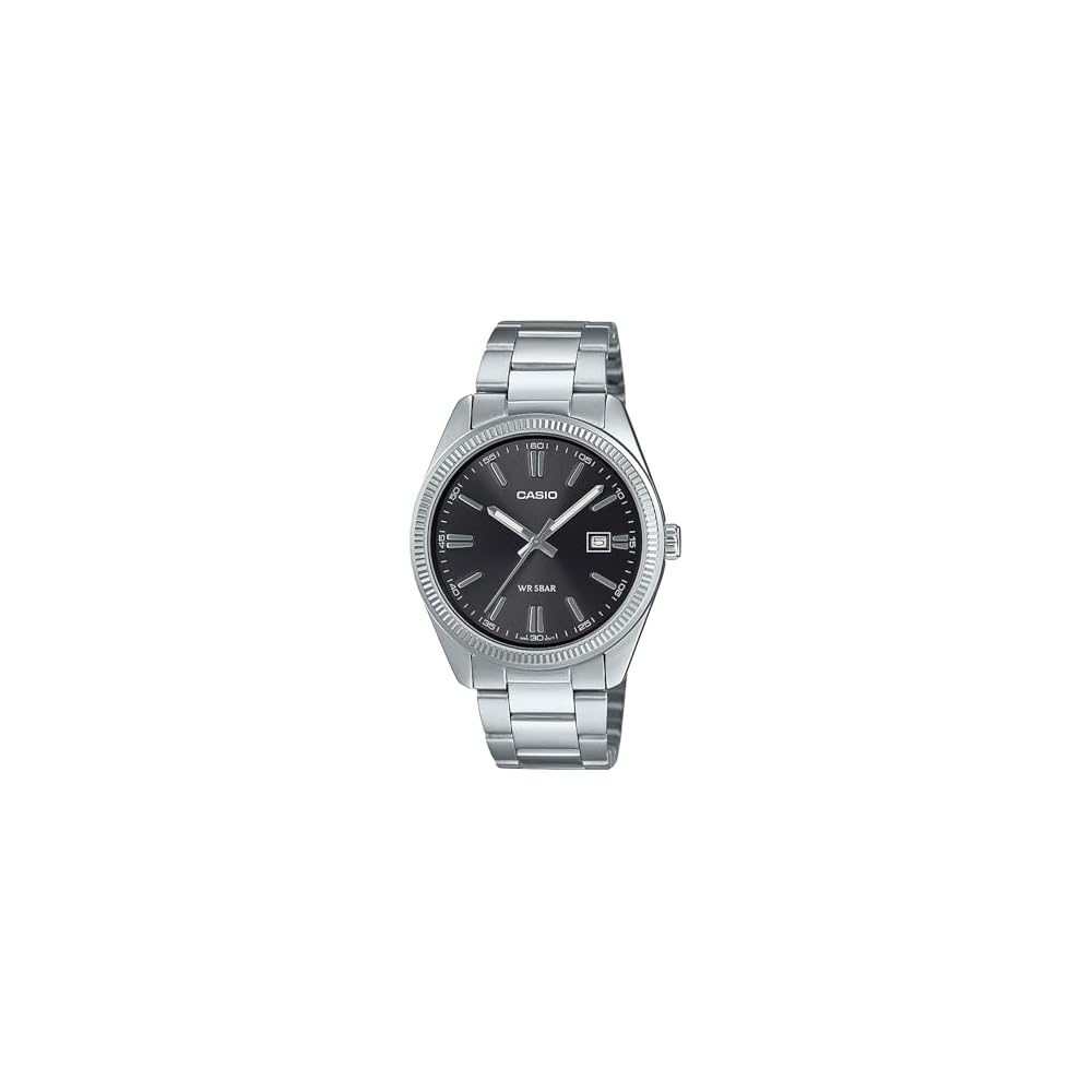 

Casio Collection MTP-1302D-1A1JF Men s Black Watch Stainless Steel Band Water Resistant