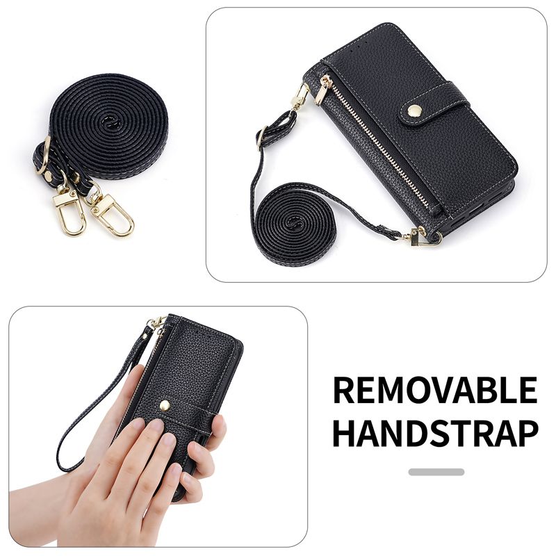 Apple 16promax Crossbody Phone Leather Case