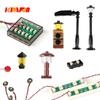 10Pcs 0.8Mm Pin Rgb Led Building Blocks Usb Lamp Diy Street Light City Electric Decorate 1X1 Brick Toy Compatible All Brands