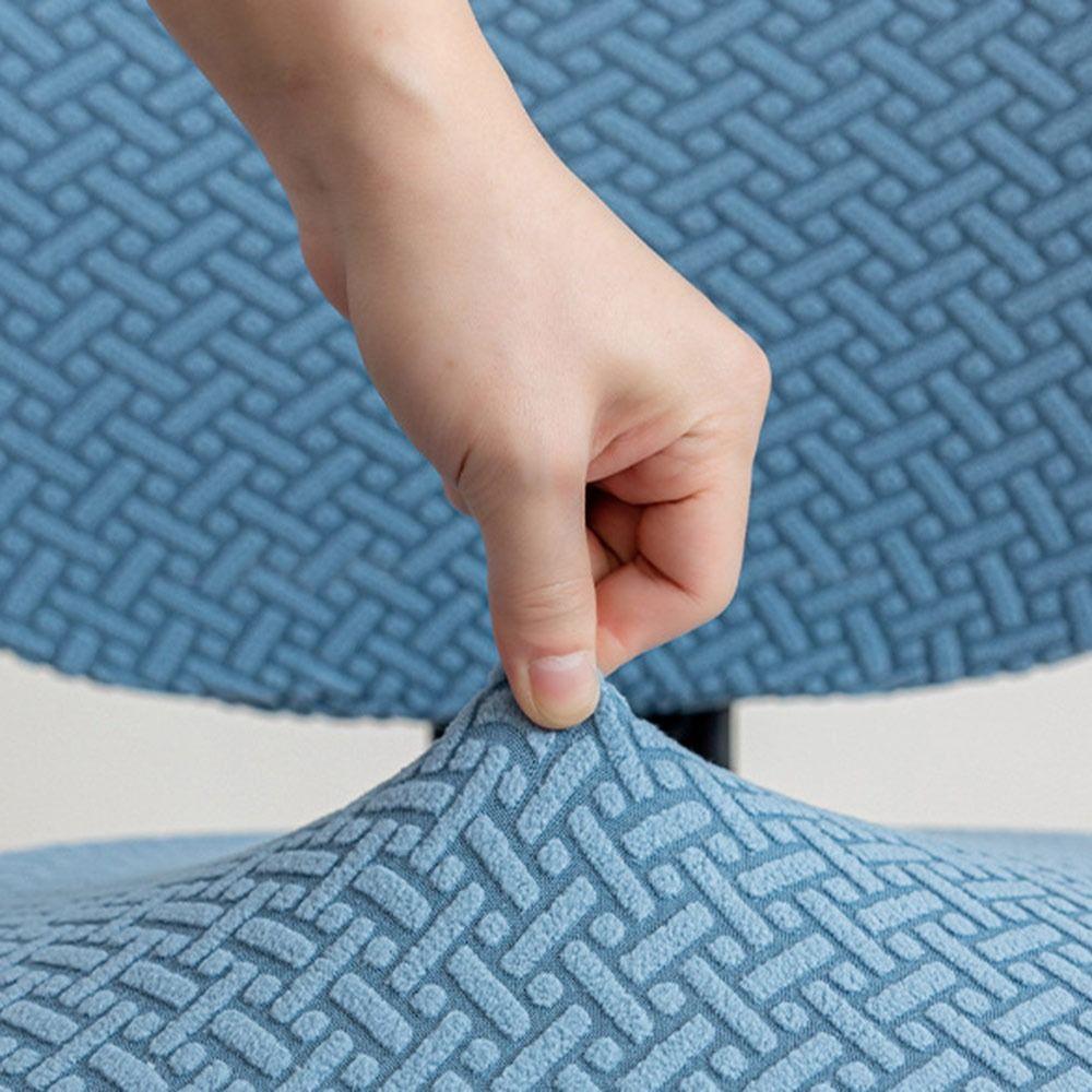 2Pcs/set Anti-dirty Split Office Chair Cover Elastic Lift Rotating Chair Cover  for Home&Office