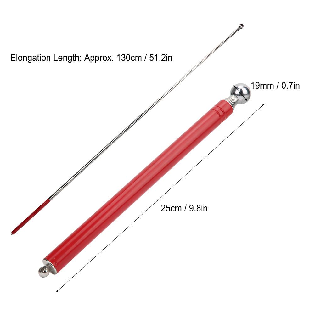 Martillo de Inspección Telescópico para el Hogar Acero Inoxidable Comprobación de Pared de Azulejo de Cerámica Herramienta de Mano 130cm