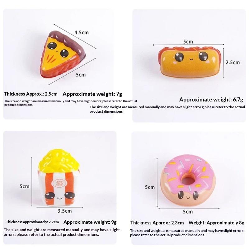 Cute Simulated Bread Food Shaped Toys Pu Slow Rebound Stress Squeeze Toys For Kids Adult
