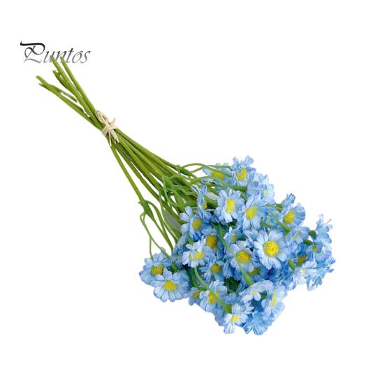 

Искусственный букет ромашек Искусственные цветы ромашки Многоразовые искусственные цветы ромашки для вазы Украшения для дома, свадьбы, дня рождения, вечеринки синий