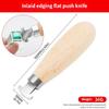 Ergonomic Wooden Handle Bezel Pusher Stainless Steel Precisions Tool For Professional Jewelry Workshop