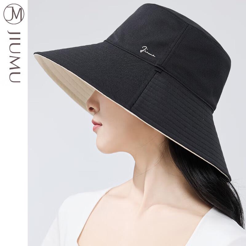 JIUMU Women's Reversible Wide-Brim Sun Hat