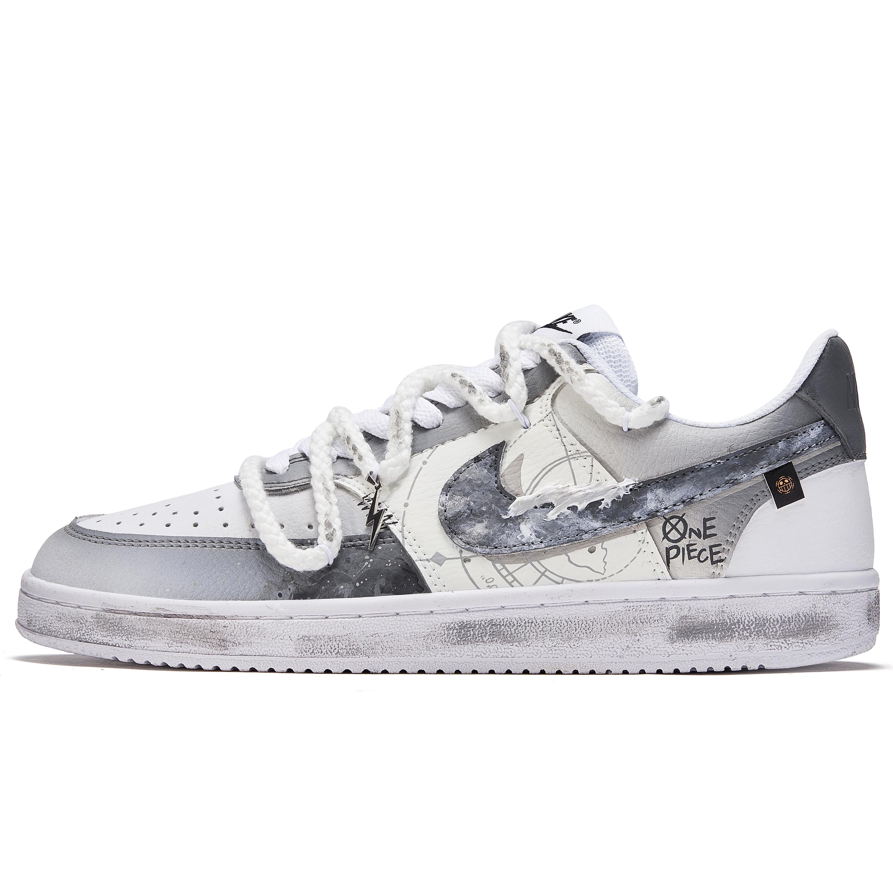 

Nike Court Borough 2 Nautical Storm Cushioning, Wear Resistant Low top Skateboard Shoes Men s Gray DH2987-101(Team177-) 40.5
