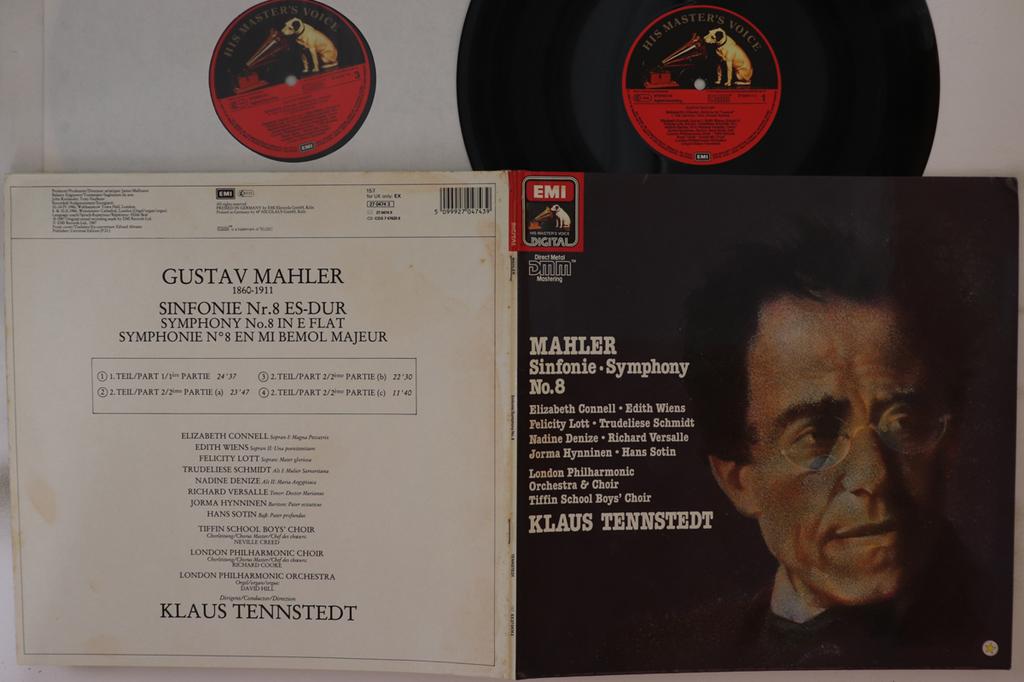 LP Record KLAUS TENNSTEDT, THE LONDON PHILHAR - Gustav Mahler Symphonie No8 ("symph 2704743 HIS MASTER VOIC 1986 Germany Classical Used