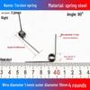 Torsion Spring Steel 0.3-3.0 for 90/180° Clip Trash Can