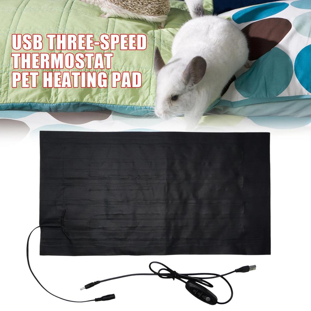 Haustier Heizmatte USB Waschbar Einstellbar Premium Kohlefaser Verbundfaser Wärmematte Sicher Und Zuverlässig Zum Warmhalten