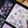 3 Sheets Vintage INS laser Butterfly Stickers Decorative Adhesive Diy Hand Account Diary Album Scrapbooking Craft Supplies