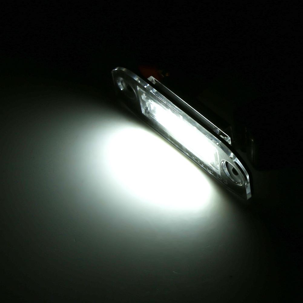 2x Lumière LED de Plaque d'Immatriculation de Voiture Pour Volvo S40 S60 S80 XC60 XC70 XC90
