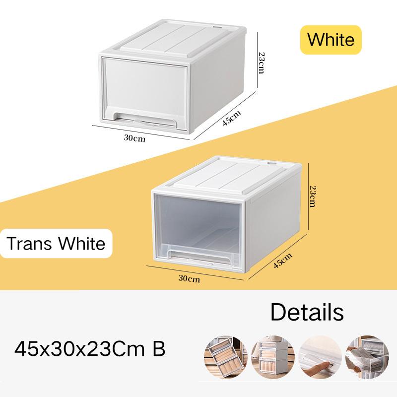 Household Closet Cabinet Storage Box Quilt Storage Box Organizing Box Drawer Storage Box Plastic Transparent Storage Box