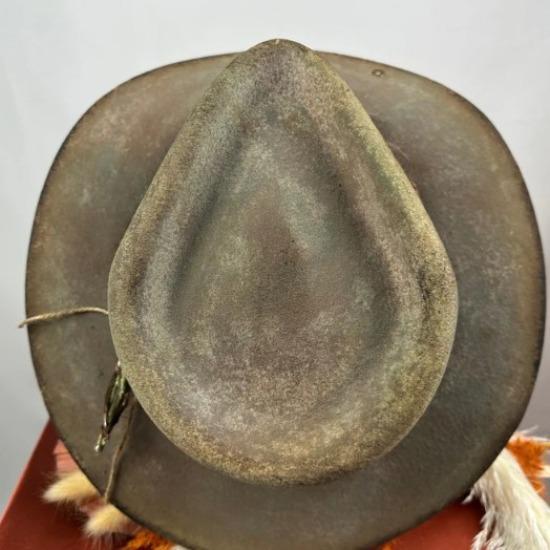 Wool Knight Hat Fashion Men's Jazz Top Hat Upturned Autumn and Winter Hat