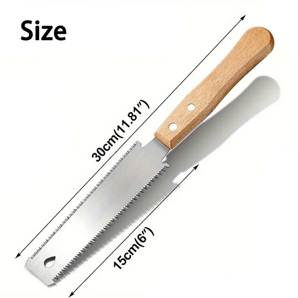 6-Inch Wooden Hand Saw, Double-Sided Flexible Blade for Flush Cutting, Woodworking Tools for Household Use