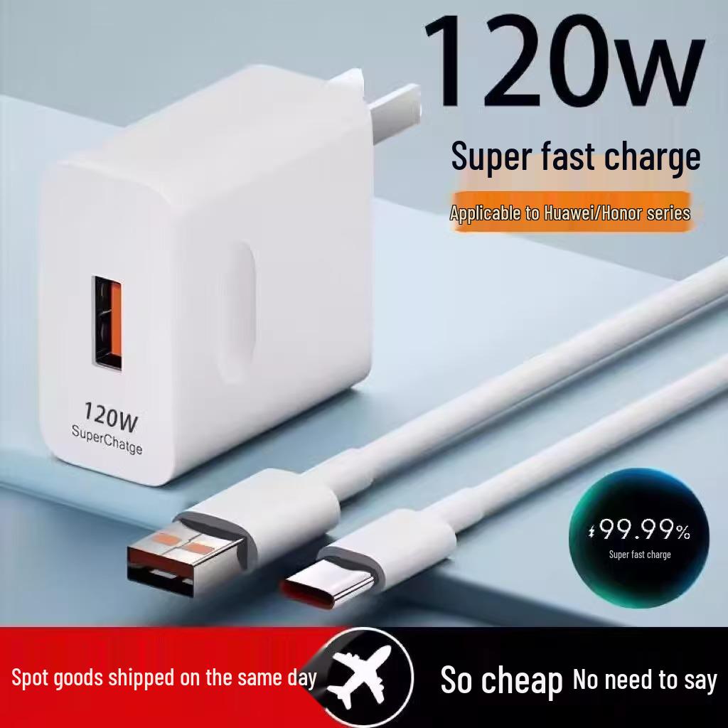 120W 3C Certified Charger for Huawei 66W Super Fast Charging & Honor 100W Phones