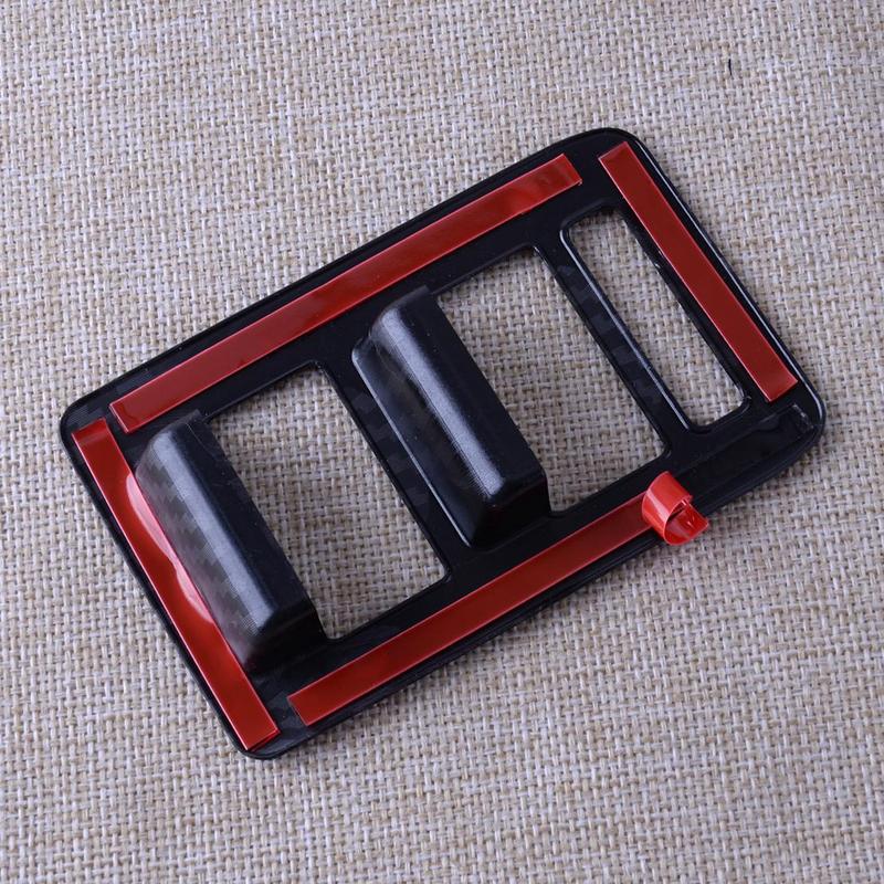 Carbon Fiber Style Window Switch Trim Cover Frame Fit For Ford Bronco