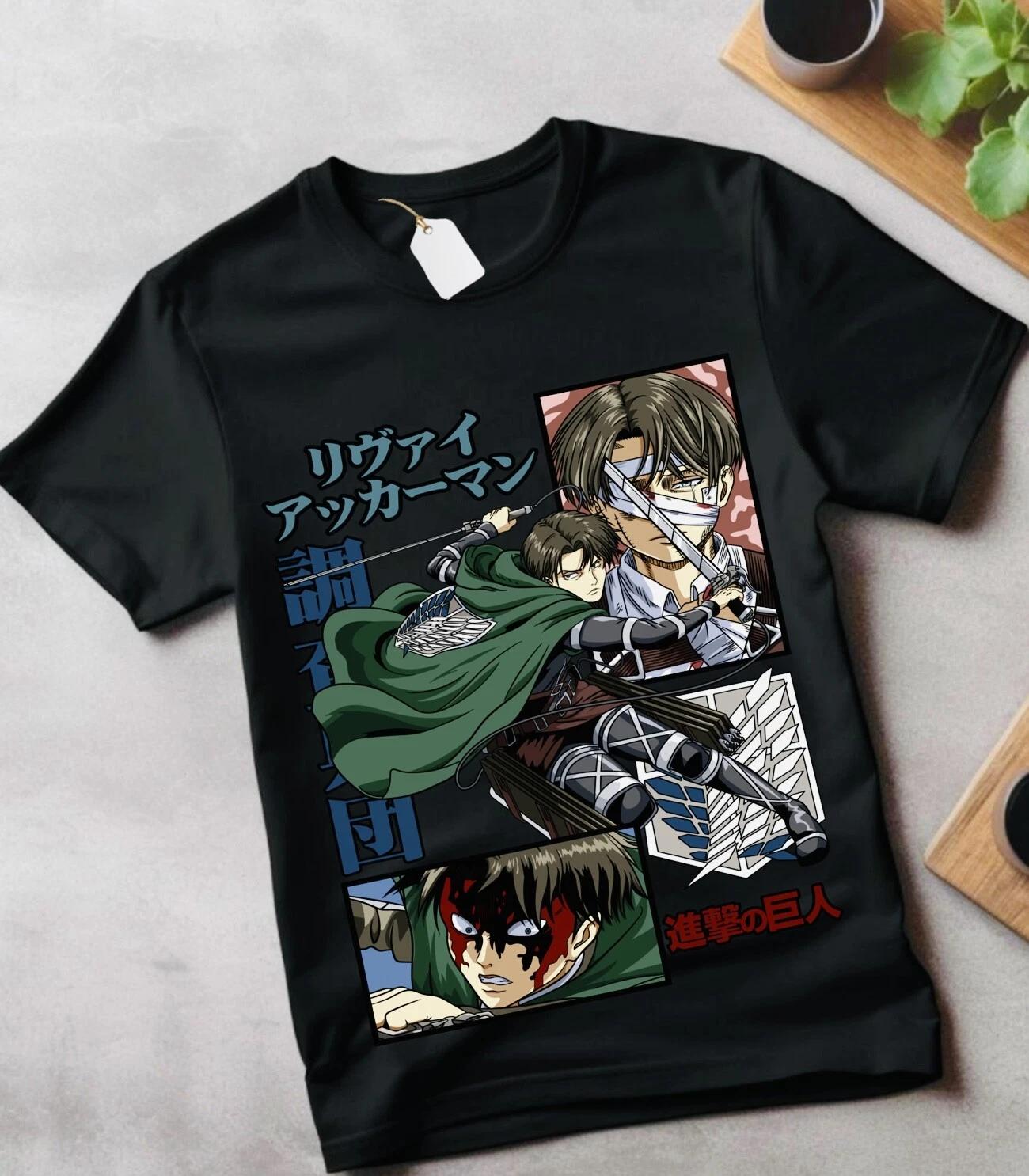 Футболка Микаса Атака Титанов Футболка Shingeki No Kyojin Аниме Футболка AOT Все Размеры XL